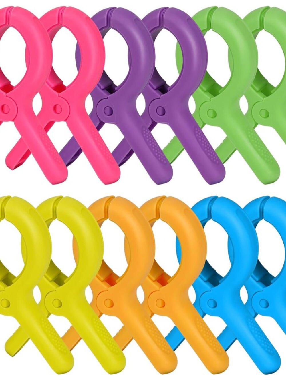 Beach Towel Clips Plastic Clothespins 12pcs Clothes Pins for Beach Chair Pool Ch